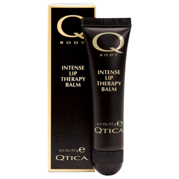 Qtica Intense Relief Lip Repair Balm in 0.5 oz black tube.