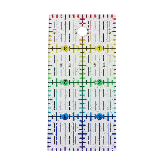 Rainbow Gradient | Glitter - 4" x 2" Ruler