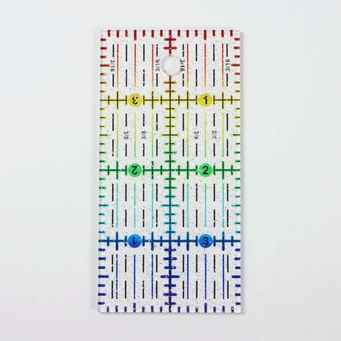 Rainbow Gradient | Glitter - 4" x 2" Ruler