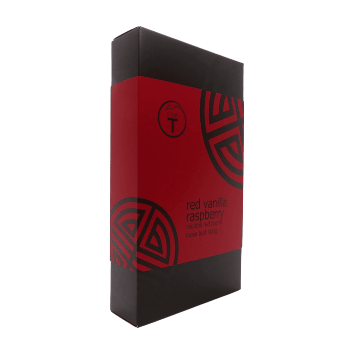 Red Vanilla Raspberry Gift Box front view | tea gift New Zealand | t leaf T