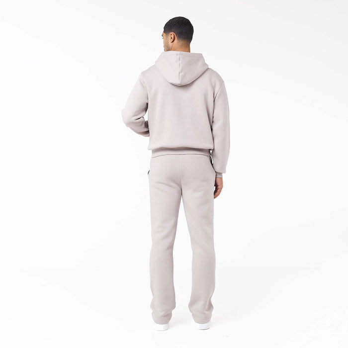 Relaxed Full Zip Hoodie | Stone