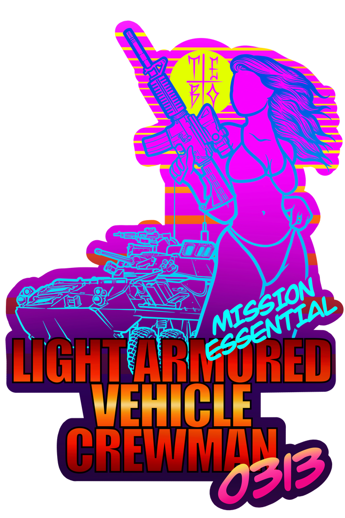 Retro LAV Crewman Sticker