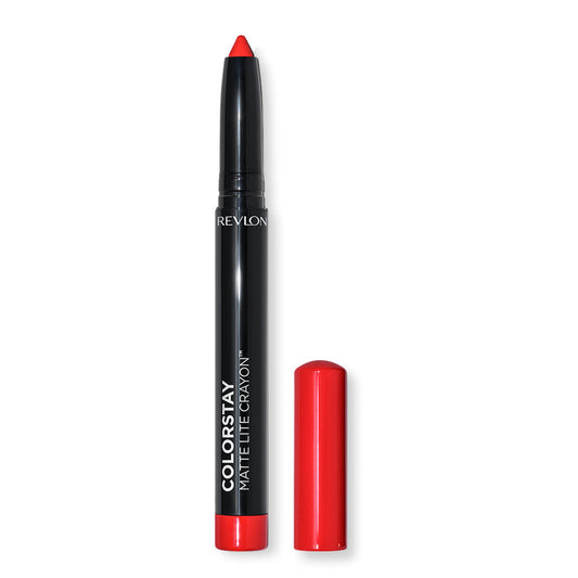 Revlon ColorStay Matte Lite Crayon 009 RUFFLED FEATHERS – Lightweight matte lip crayon with bold colour and built-in sharpener