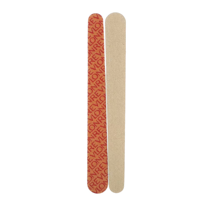 Revlon Compact Emery Boards 10-pack with double-sided nail file surface, flexible design & travel-ready size