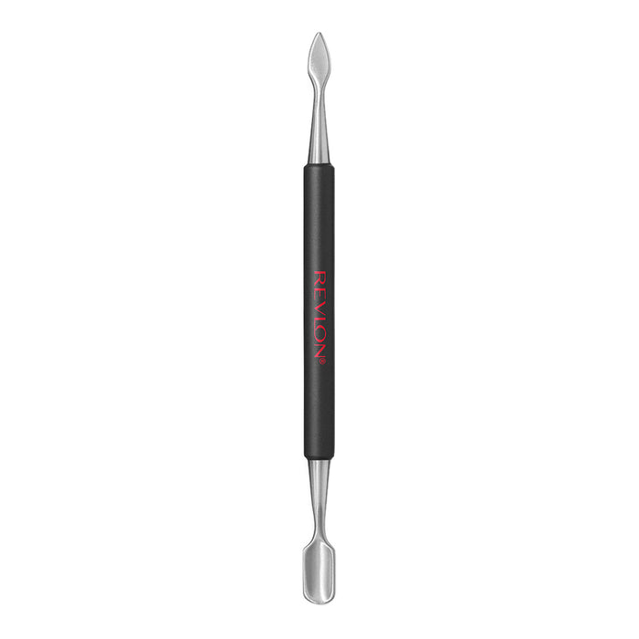 Revlon Nail Groomer – dual-ended stainless steel cuticle tool with scoop and pusher for professional nail grooming