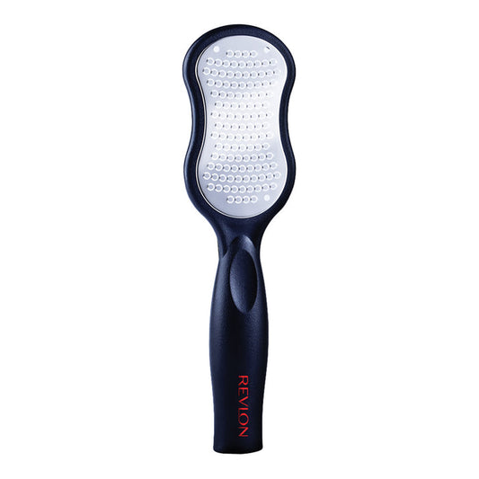 Revlon Wet/Dry Foot File with ergonomic grip and mess-free cover for callus removal and smoother feet