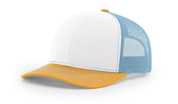 RICHARDSON - 112 - YELLOW BILL WITH BLUE MESH