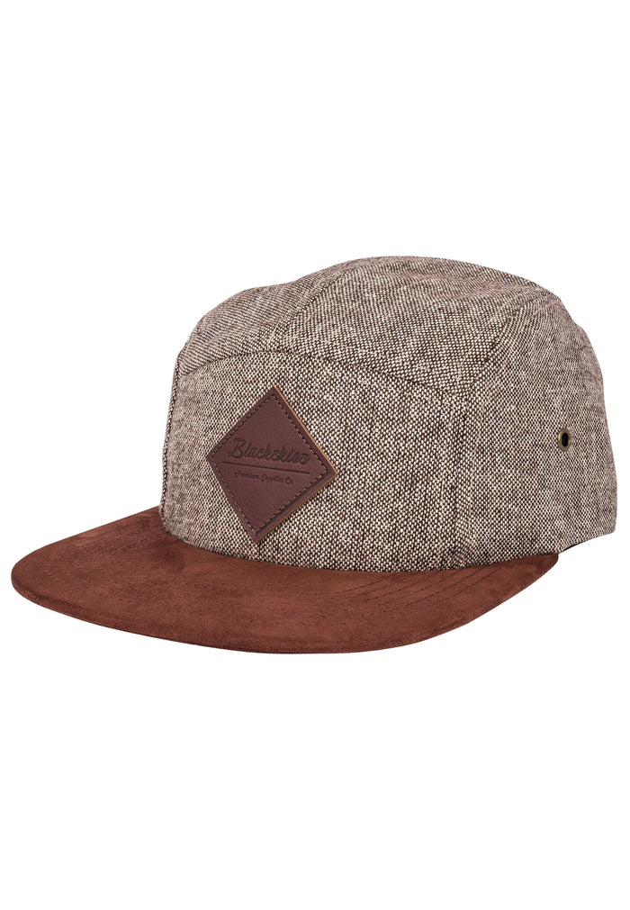 Blackskies-Roots-5-Panel-Cap-Brown-Suede-2