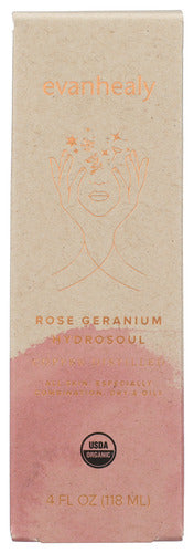 ROSE GERANIUM HYDROSOUL EVANHEALY ROSE GERANIUM HYDROSOUL FACIAL TONIC, 4 FL. OZ. '817835010049