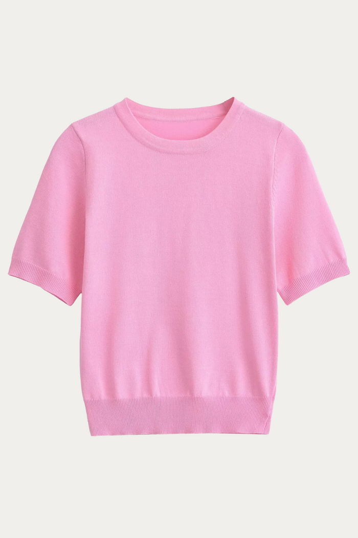 Samantha White Knit Shirt