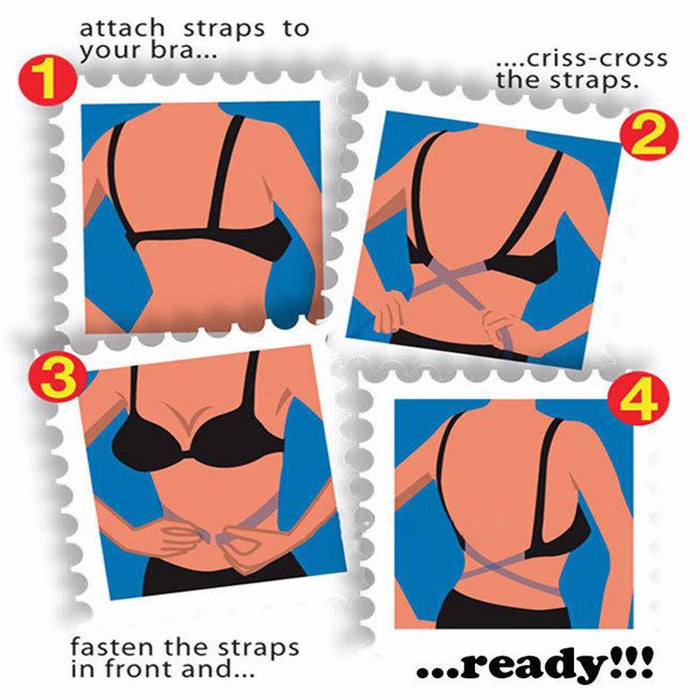 Sassy Adjustable Lower Back Bra Extender Straps