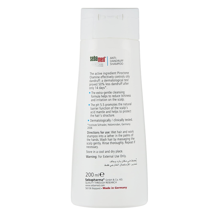 SEBAMED ANTI DANDRUFF SHAMPOO 200ML, Shampoo