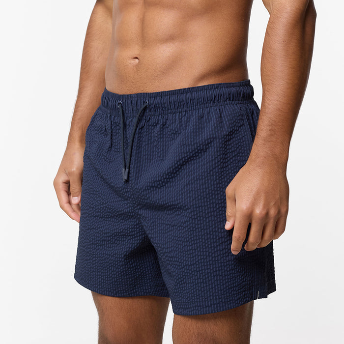 Seersucker Swimshort | Navy