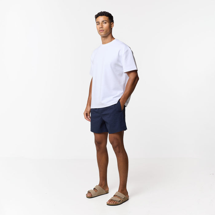 Seersucker Swimshort | Navy
