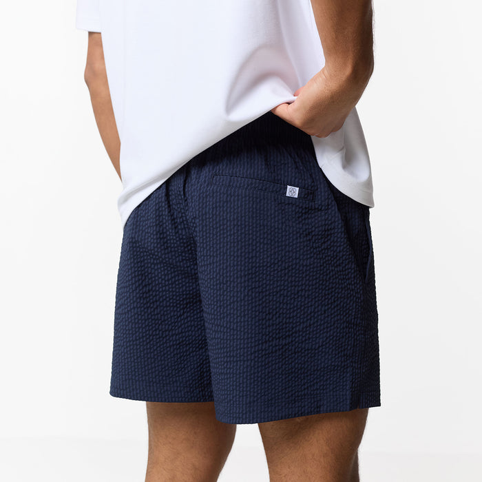 Seersucker Swimshort | Navy