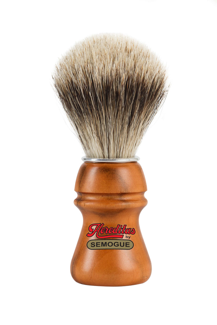 Semogue 2015 HD Hereditas Finest Badger Shaving Brush with Cherry Wood Handle