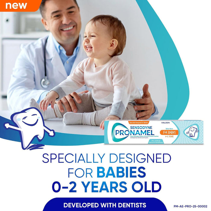 Sensodyne Pronamel Babies Mild Mint Toothpaste (0-2 Years) - 50ml, Toothpaste