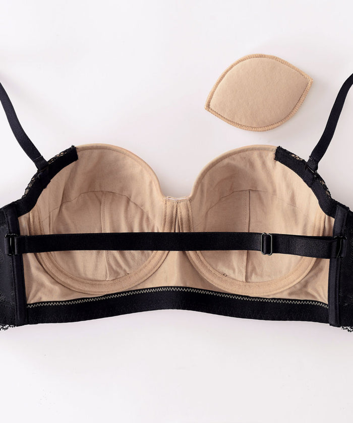 Sexy Lace Strapless Push-Up Bra & Panty