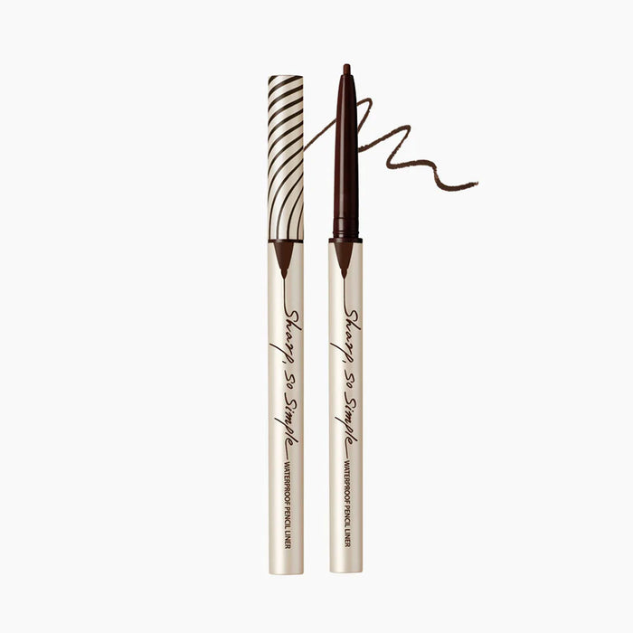 CLIO Sharp, So Simple Waterproof Pencil Liner BROWN Nudie Glow Australia
