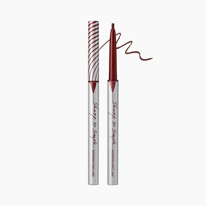 CLIO Sharp, So Simple Waterproof Pencil Liner MAROON BROWN Nudie Glow Australia