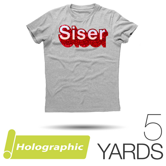 Siser HOLOGRAPHIC Heat Transfer Vinyl - 20" x 5 Yards