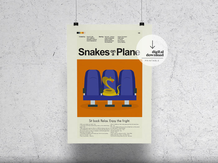 Snakes on a Plane | DIGITAL ARTWORK DOWNLOAD