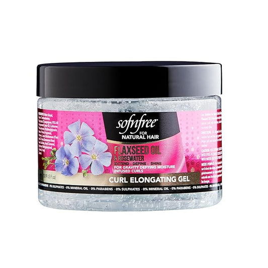 Sof n Free Natural Flaxseed and Rosewater Curl Elongating Gel 325ml