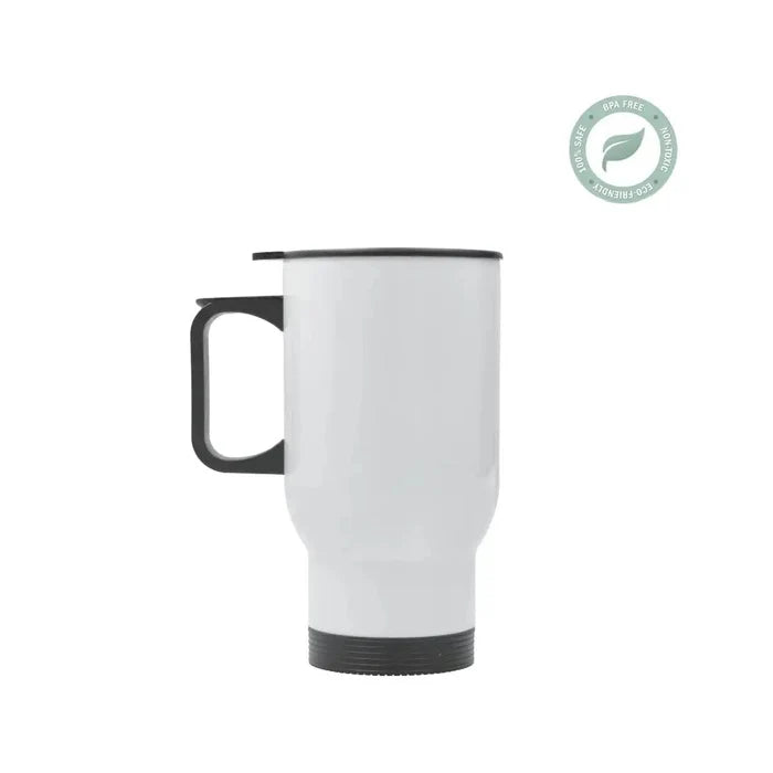 Stainless Steel Sublimation Travel Mug 415 ml / 14oz - White