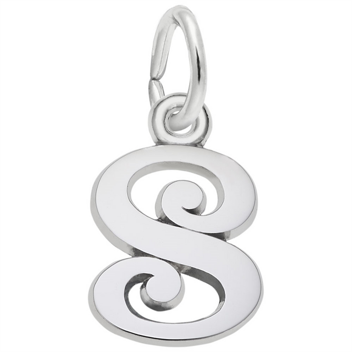 Sterling Silver Initial S Charm