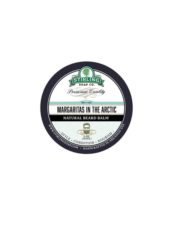 Stirling Margaritas Arctic Beard Balm label