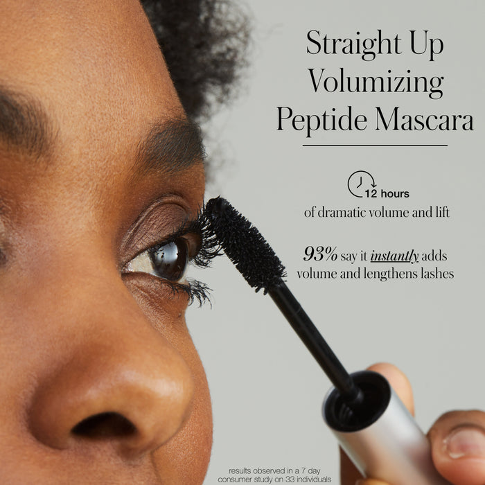 Straight Up Volumizing Peptide Mascara - Makeup - RMS Beauty - RMS_STRAIGHT_UP_MASCARA_CLAIMS - The Detox Market |