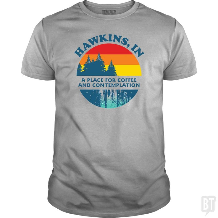 STRANGER THINGS ? Hawkins, IN - BustedTees.com