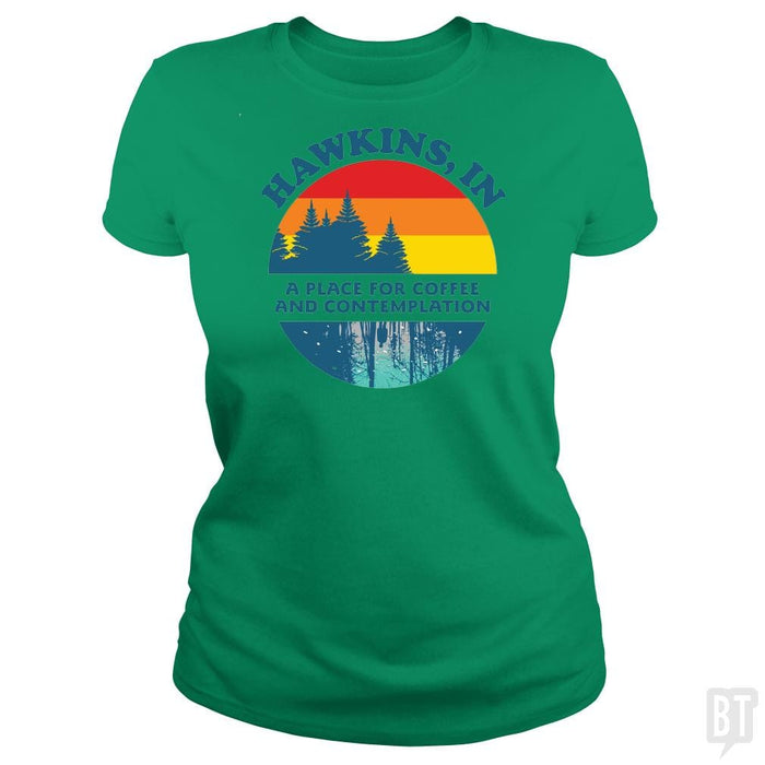 STRANGER THINGS ? Hawkins, IN - BustedTees.com