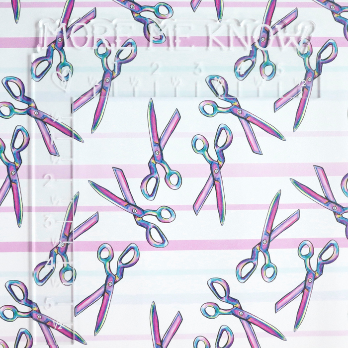 Striped Scissors | 18" Luxe Vinyl Roll - Mid-Weight