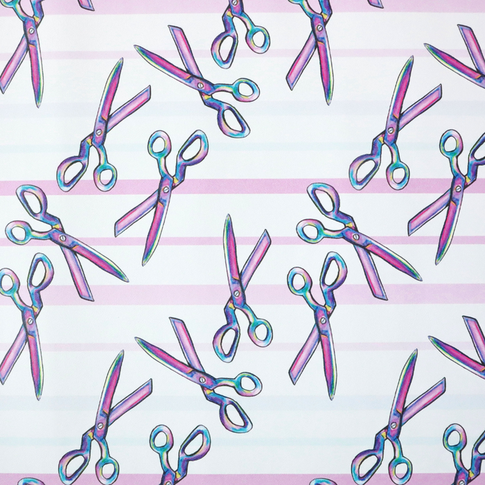 Striped Scissors | 18" Luxe Vinyl Roll - Mid-Weight