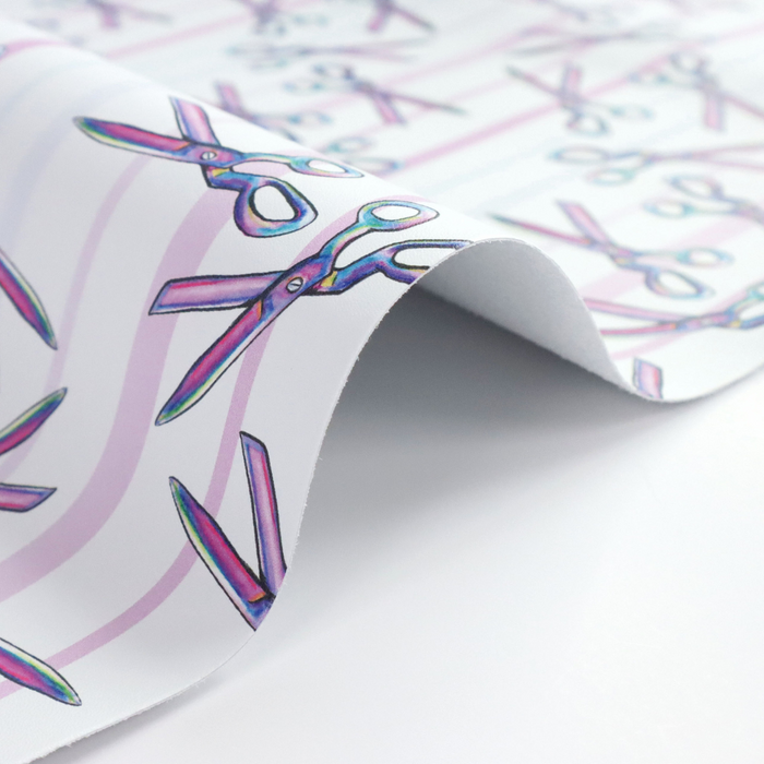 Striped Scissors | 18" Luxe Vinyl Roll - Mid-Weight