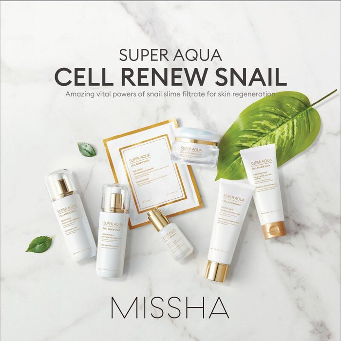 Missha Super Aqua Cell Renew Snail Skin Treatment Toner - Korean-Skincare