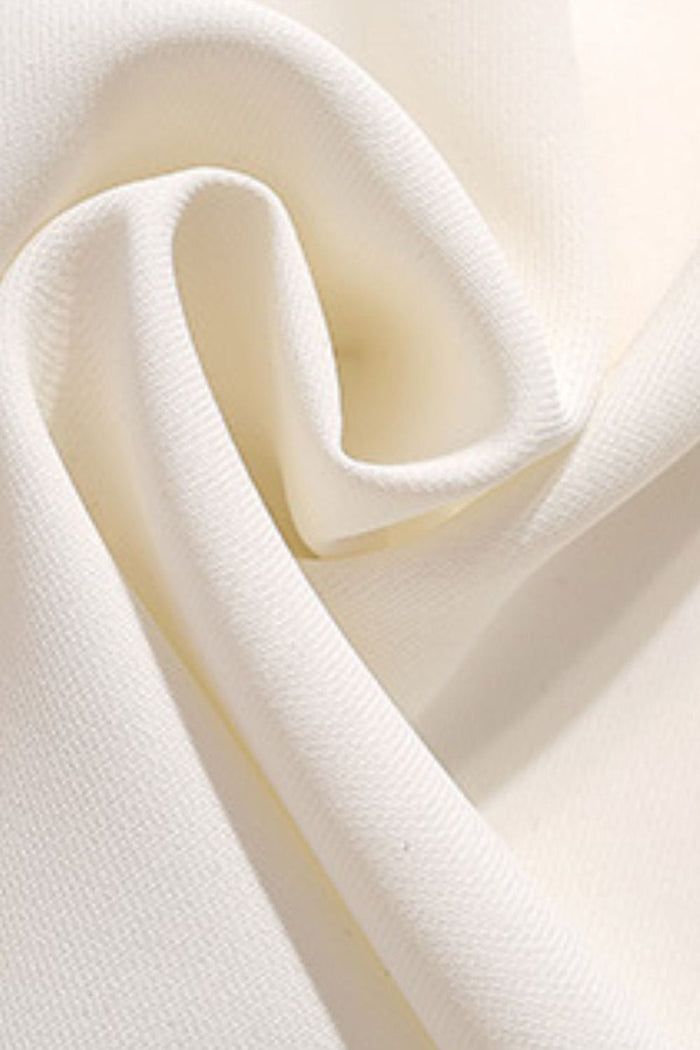 Talian White Tie Neck Blouse