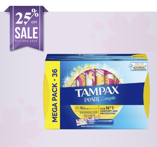 Tampax Pearl Compak  Mega 36 Regular
