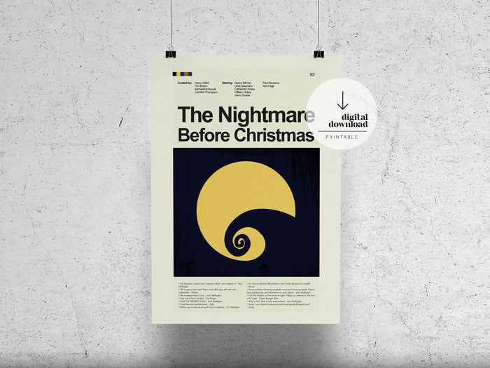 The Nightmare Before Christmas | DIGITAL ARTWORK DOWNLOAD