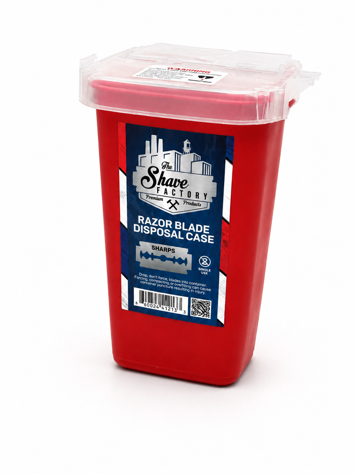 The Shave Factory Razor Blade Disposal Container