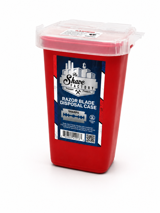 The Shave Factory Razor Blade Disposal Container