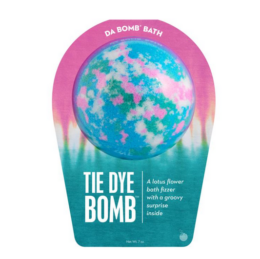tie dye blue bath bomb
