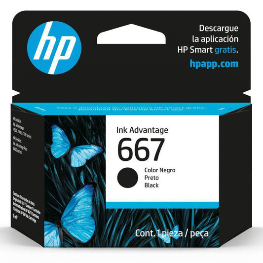 Tinta HP 667 Negra - 3YM79AL | Deskjet Ink Advantage 2375/2775/6475/2875 | 120 páginas - Panamá
