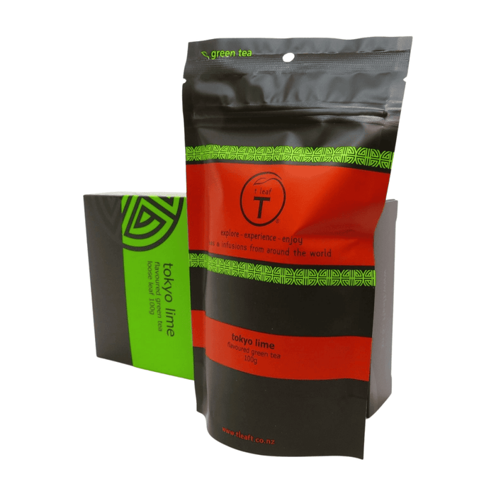 Tokyo Lime Gift Box detail view | tea gift New Zealand | t leaf T