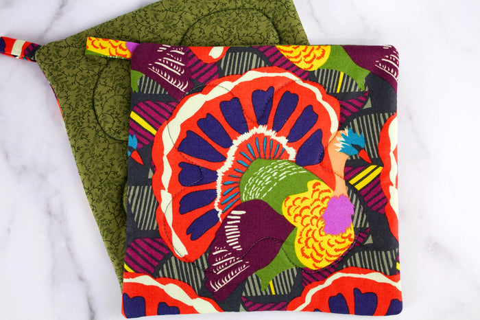 Turkey Parade Potholder