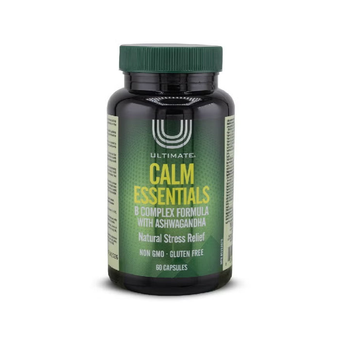 Ultimate Calm Essentials B-Complex with Ashwagandha - 60 Capsules, Supplements