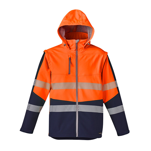 Unisex 2 in 1 Stretch Softshell Taped Jacket | ZJ453