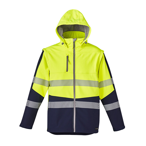 Unisex 2 in 1 Stretch Softshell Taped Jacket | ZJ453