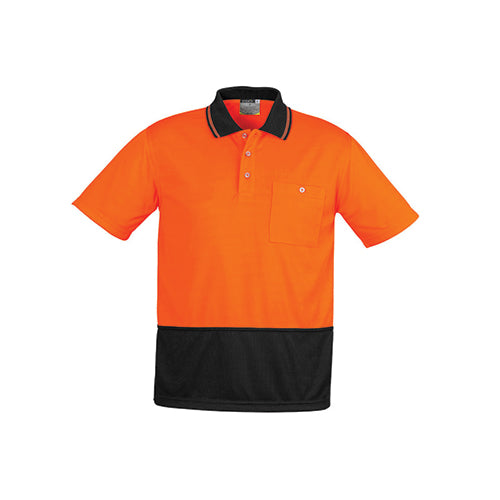 Unisex Hi Vis Basic Short Sleeve Spliced Polo | ZH231